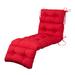 Red Barrel Studio® Cassella Indoor/Outdoor Cushions Sunlouger Wicker Seat/Back Patio Cushions Tufted Pillow For All Weather redPolyester | Wayfair