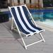 Breakwater Bay Jack Adjustable Patio Sling Sun Lounger Deck Chair Replacement Fabric | 224 H x 150 W x 226 D in | Wayfair