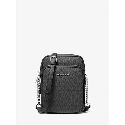 Michael Kors Jet Set Travel Medium Logo Crossbody Bag Black One Size