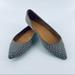 J. Crew Shoes | J. Crew Flat Pointed Stud Suede Leather Light Gray | Color: Gray/Silver | Size: 8.5