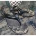 Coach Shoes | Coach - Trixie Thong Sandal | Color: Black | Size: 8