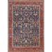 Traditional Heriz Serapi Oriental Area Rug Hand-knotted Wool Carpet - 9'0" x 11'8"