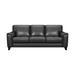 Bergen 87" Leather Square Arm Sofa