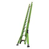 LITTLE GIANT LADDERS 17228 Fiberglass Extension Ladder, 375 lb Load Capacity
