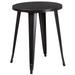 24'' Round Metal Indoor-Outdoor Table - 24"W x 24"D x 29"H