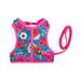 The Happy-Go-Lucky Pink Butterfly-Print Cat Harness & Leash Set, One Size Fits All, Multi-Color
