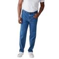 Men's Big & Tall Liberty Blues™ Relaxed-Fit Stretch 5-Pocket Jeans by Liberty Blues in Stonewash (Size 52 40)