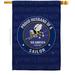 Breeze Decor Seabees Proud Husband Sailor House 2-Sided Polyester 40 x 28 in. House Flag in Blue/Gray | 40 H x 28 W in | Wayfair