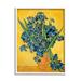 Ophelia & Co. Van Gogh Irises Post Impressionist by Vincent Van Gogh Painting Print Wood in Brown | 30 H x 24 W x 1.5 D in | Wayfair