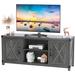 Gracie Oaks Abdulrhman TV Stand for TVs up to 65" Wood in Black/Brown | 25.2 H in | Wayfair 3E70718AE5E448A8972428A320B5B169