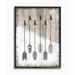 Loon Peak® 'Tribal Arrow Feather Pattern Black & White Design' by Ziwei Li Graphic Art Print in Black/Brown/Green | 14 H x 11 W in | Wayfair