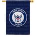 Breeze Decor Proud Son Sailor House 2-Sided Polyester 40 x 28 in. House Flag in Blue/Gray | 40 H x 28 W in | Wayfair BD-MI-H-108592-IP-BO-D-US20-UN