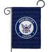 Breeze Decor Proud Uncle Sailor Garden 2-Sided Polyester 18.5 x 13 in. Garden flag in Blue/Gray | 18.5 H x 13 W in | Wayfair