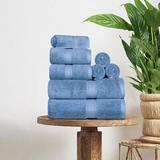 Alcott Hill® Huson 8 Piece 800 GSM Egyptian-Quality Cotton Towel Set Terry Cloth in Blue | 55 W in | Wayfair 0F75E614E28B4F069C5BDA534834E9F4