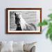 Union Rustic Islandic Horse - Picture Frame Photograph Paper, Solid Wood in Black/Blue/Gray | 31 H x 44 W in | Wayfair