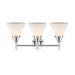 Steelside™ Gayle 3 - Light Dimmable Vanity Light in Gray/White | 11.25 H x 25.75 W x 9 D in | Wayfair E313F58FD7F04427B1BBCA89FBA6E2B2