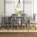 Lark Manor™ Carpentier 6 - Person Dining Set Wood/Upholstered in Brown/Gray | Wayfair 18676B185078467BA2604E33BBEA8E9A