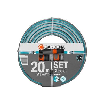 "GARDENA Classic Gartenschlauch 13 mm (1/2"") / 20 m mit GARDENA-Systemteilen »18008-20«"