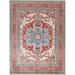 Vegetable Dye Heriz Serapi Oriental Wool Area Rug Hand-knotted Carpet - 8'0" x 9'9"