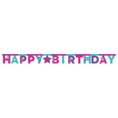 Club Pack of 12 Pink and Blue Gymnastics Birthday Banners 120"