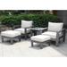 Katalla Aluminum 5-piece Bistro Set with End Table by Havenside Home