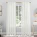 No. 918 Mallory Voile Sheer Rod Pocket Curtain Panel, Single Panel