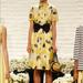 Kate Spade Dresses | Kate Spade Sunny Daisy Organza 100% Silk Dress | Color: Black/White/Yellow | Size: 0