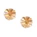 Anthropologie Jewelry | Anthropologie Camellia Matte Gold Post Earrings | Color: Gold | Size: Os