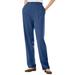 Plus Size Women's 7-Day Knit Straight Leg Pant by Woman Within in Royal Navy (Size 6X)