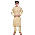 Sonisha SK105 Men's Kurta Pajama Set Indian Traditional Party Wear Outfit (42) Cream