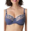 Primadonna Deauville 0161810/0161811-NIS Women's Nightshadow Blue Embroidered Non-Padded Underwired Full Cup Bra 38G