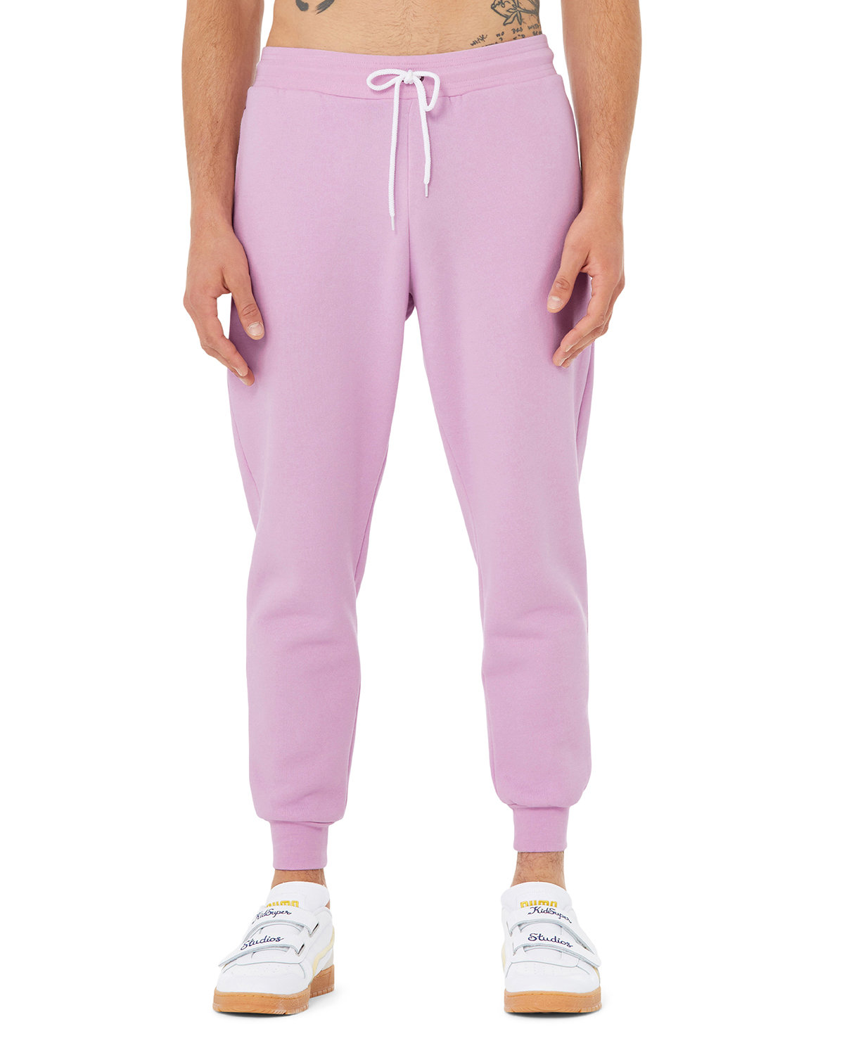 Bella + Canvas 3727 Jogger Sweatpant in Lilac size XS | Polyester Blend B3727, BC3727