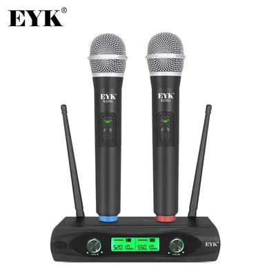 EYK-Microphone professionnel sans fil UHF E220U 2 canaux karaoké déterminer le micro parfait