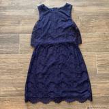 Jessica Simpson Dresses | Jessica Simpson Lace Fitted Dress | Color: Blue | Size: 4