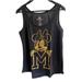 Disney Tops | Disney Parks Minnie Tank Top | Color: Gold/Gray/Tan | Size: M