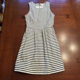 J. Crew Dresses | J. Crew Factory Xxs Petite Striped Tank Dress | Color: Black/White | Size: Xxsp