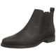 Clarks Women's Memi Top Chelsea Boot, Black Black Leather, 3 UK