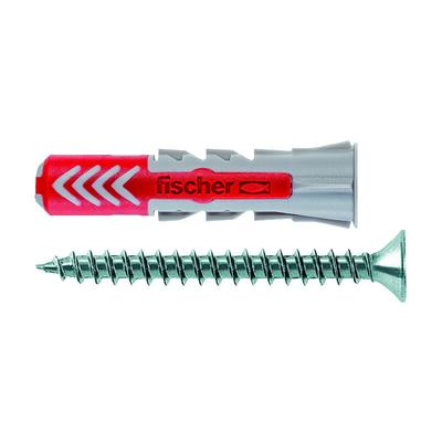 Kunststoffdübel mit Schrauben duopower 10X50 s, 25 Stück - Fischer Image