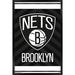 "Brooklyn Nets 24'' x 35'' Logo Framed Poster"