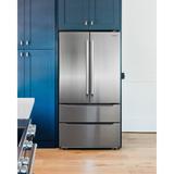 Cosmo 22.5 cu. ft. 4-Door French Door Refrigerator with Pull Handles in Stainless Steel, Counter Depth