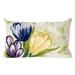 Liora Manne Visions III Tulips Indoor/Outdoor Pillow Cool 12"X20"