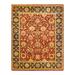 Overton Hand Knotted Wool Vintage Inspired Traditional Mogul Orange Area Rug - 8'0" x 10'2"