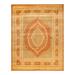 Overton Hand Knotted Wool Vintage Inspired Traditional Mogul Brown Area Rug - 8'1" x 10'2"