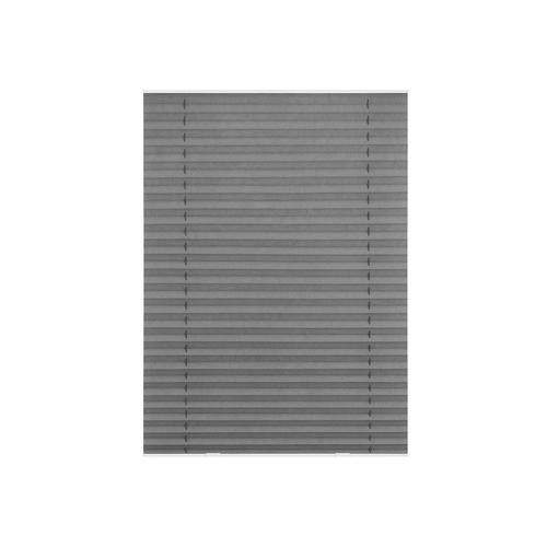 Lichtblick Dachfenster Plissee Haftfix, ohne Bohren (47,3x100 cm F06/FK06, grau)
