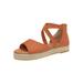 Fangasis Ladies Cross Espadrilles Wedged Platforms Wedges Strappy Sandals Size