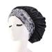 SXVZBH Women Satin Bonnet Cap Fashion Elastic Wide Band Hair Protect Head Cover