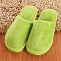 ASCZOV Long Plush Cotton Slippers Home Indoor Shoes Winter Slippers