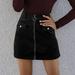 TANGNADE Women Dresses tru tops Fashion Women Solid Corduroy Zipper High Waist Skirt Casual Short Mini Skirt