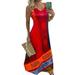 LAPA Womens Spaghetti Sleeveless Casual Long Maxi Dress V-neck Evening Party Holiday Boho Beach Dresses Sundress