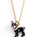 Kate Spade Jewelry | Kate Spade Ma Cherie Antoine Dog Pendant Necklace In Black & Gold | Color: Black/Gold | Size: Os